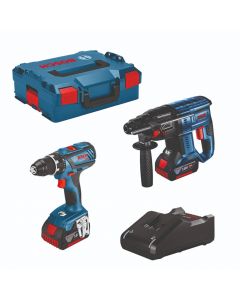 Bosch Combipack 18V GSR + GBH Accu toolkit in L-Boxx - 0615990M0R